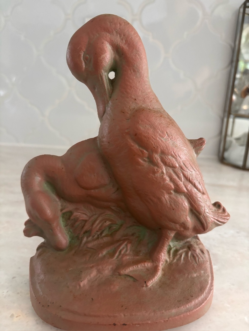 John Wright PA Craftsman Cast Iron Door Stop Duck Hunt Decor